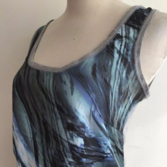 Philosophy Sleeveless Watercolor Asymmetric Top M - Picture 3 of 8